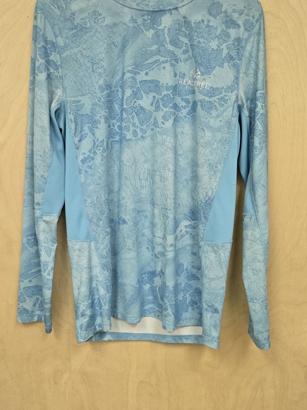 Realtree Light Blue Long Sleeve Fishing Tee